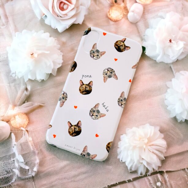 【全機種対応】うちの子＊スマホケース　ランダム柄　選べるデザイン