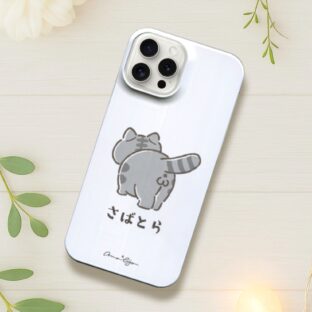 【全機種対応】ケツ穴＊推しケツ スマホケース　くすみカラー　ねこのおしり