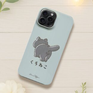 【全機種対応】ケツ穴＊推しケツ スマホケース　くすみカラー　ねこのおしり
