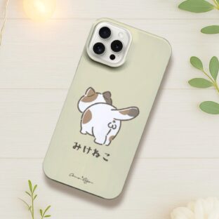 【全機種対応】ケツ穴＊推しケツ スマホケース　くすみカラー　ねこのおしり