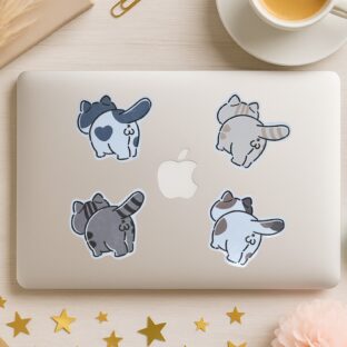 ステッカー＊にゃんたま【シール】