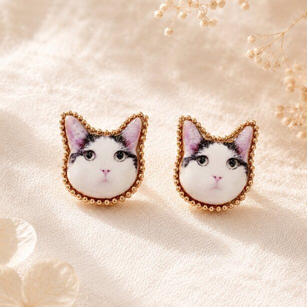 【再販】うちの子＊ビジュー ピアス・イヤリング